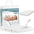 Baby Mattress Protector For 120 x 60cm Cot Bed Fitted Sheet - Waterproof, Noiseless, Hypoallergenic and Breathable Premium Bamboo Baby Mattress Protector