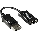 Plugable Active DisplayPort to HDMI Adapter - Connect any DisplayPort-Enabled PC or Tablet to an HDMI Enabled Monitor, TV or Projector for Ultra-HD Video Streaming (HDMI 2.0 up to 4K 3840x2160 @60Hz)