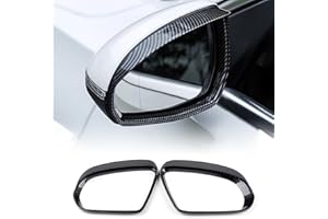 KUNGKIC ABS Auto Retrovisor Protector de lluvia Cubierta Decorativa Pegatina Exterior Compatible con Mercedes Benz A B CLA GLB GLA Clase W177 W247 C118 X247 H247 2020-2022 Accesorios Fibra de carbono