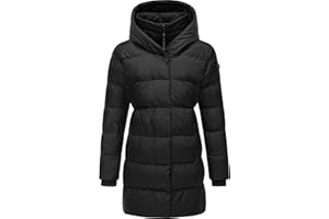 Ragwear Damen Mantel Lange warme Winterjacke mit Kapuze Niara YOUMODO XS-6XL