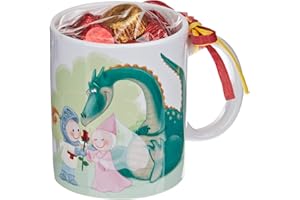 Mopec GB258 Taza cerámica Sant Jordi, con 6 Bombones, 325 milliliters