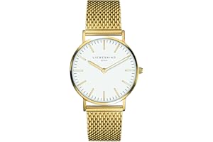 LIEBESKIND Berlin Damenuhr – Runde Quarzuhr 34 mm – Mesharmband – 5 ATM wasserdicht – Modern & elegant erhältlich