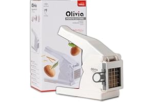 IPEA Taglia Patate Professionale con Lame in Acciaio Inox - Tagliapatate Taglierina per Patatine Fritte - Tagliaverdure per Tagliare Carote, Ortaggi, Frutta - Utensile da Cucina - Semplice da Usare