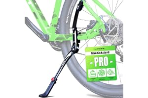 RBRL Cykelställ i aluminiumlegering, sidostativ cykel universal för 26–29 tum, stabilt cykelstativ för mountainbike/vägcykel/MTB, justerbar höjd med halkfri gummifot
