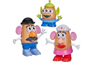 Potato Head Toy Story Yam Fam-set med Mr Potato Head, Mrs Potato Head och en liten rymdvarelse, leksaker för småbarn och barn