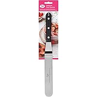 Tala Stainless Steel Large Angled Icing Spatula Pallette Knife, Black