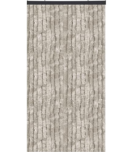 Vliegengordijn kralen champagne transparant 90x210cm