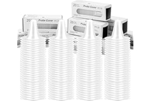 LAOYE 200 Ersatzschutzkappen für alle Braun Thermoscan Ohrthermometer 10 Box Schutzkappen je 20 Stück Sondenabdeckungen für Braun Ohr Fieberthermometer Ohrthermometer, Einwegabdeckungen