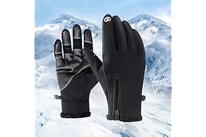 Huifengjie Winterhandschuhe, Radhandschuhe Touchscreen Handschuhe Wasserdicht und Winddicht Warme Handschuhe für Radfahren Reiten Laufen Skifahren und Winter Outdoor-Aktivitäten Männer und Frauen