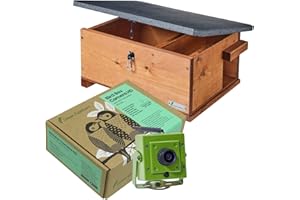 GREENFEATHERS HD 1080p WiFi Wildlife Kamera & große Igelbox – Garten Wildlife Kamera & Habitat Kit, perfekt zum Betrachten von Igeln und anderen Tieren zu Hause auf Ihrem Handy, Tablet und Fernseher, Lernwerkzeug