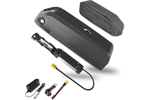QWEZOTUY Ebike Battery 52V 13AH Hailong Electric Lithium-ion Bike Battery with Waterproof Bag/Charger/Anderson /XT60 XLR connector for 52V 250W 300W 400W 500W 600W 700W 800W 980W 1000W 1200W Motor(0-1200W)