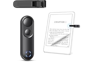 Smanu RF Remote Control Page Turner for Kindle Paperwhite Oasis Scribe eReader, Page Turner Clicker for iPad iPhone Tablets Reading Novels Taking, Phone Camera Video Record Triggers