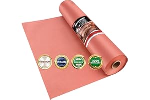 Tikxlafe Papier de boucherie rose, rouleau de 53 m, papier kraft pour barbecue - largeur 45 cm Le papier de boucherie original pour des résultats de cuisson parfaits pour le barbecue (45cm × 53 Meter)