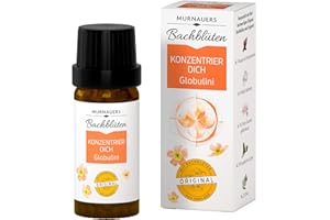 ‎MURNAUERS BACHBLÜTEN Murnauers Bachblüten Konzentrier Dich Globulini 10 g | Achtsamkeit und Inspiration| Mit Original Bachblüten nach Edward Bach aus England|Hergestellt in Deuschland