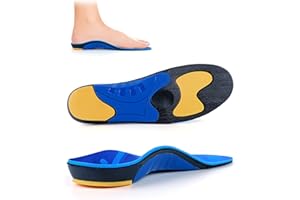 TOPSOLE Orthotic Insoles Plantar Fasciitis Insoles Arch Support Insoles for Flat Feet,Foot Pain, High Arches,OverPronation,Metatarsalgia,Heel Pain, Insoles for Men and Women (UK-10-29cm, Blue)