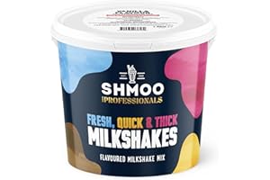 Shmoo Vanilla Flavour Milkshake, Fresh Thick Ice Cream Textured Vanilla Milkshake Powder Base 1.8kg (138 Regular Servings Per Tub)