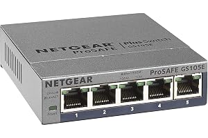 Netgear GS105E 5-port Gigabit Ethernet LAN Switch Smart Managed Plus (för skrivbord med ProSAFE Lifetimegaranti)