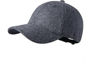GADIEMKENSD Caps for Baseball Wool Fabric Autumn Winter Unisex