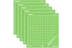 XINART Lot de 5 tapis de découpe pour Cricut Maker 3 12 x 12 cm pour Cricut Explore 3/Air 2/Air/One/Maker, tapis de découpe de rechange pour projets d'art et d'artisanat