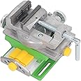 Luocute Drill Press Vise, Slide Drill Press Vise 0 to 77mm Clamping Range, Slide Jaw Width Metal Milling Metal Milling Compound Vise Multifunctional Mini XY Compound Vise