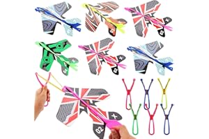 NimblusToy Slingshot Toy, 6 Piezas Juguete tirachinas, Helicóptero Vuelo Juguete, Elastic Powered Sling Shot Heli, Ideal para cumpleaños Infantiles, Navidad y Regalos de cumpleaños al Aire libr