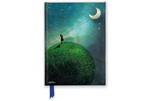 Catrin Welz-Stein: Chasing the Moon (Foiled Journal) (Flame Tree Notebooks): Unser hochwertiges, liniertes Blankbook mit festem, künstlerisch ... Notizbuch DIN A 5 mit Magnetverschluss)