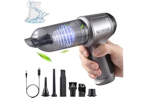 Aoresac Handstaubsauger 3-in-1 Staubgebläse Druckluft, 20000PA USB-C Mini Staubsauger für den Auto, Haus, Küche, Tierhaare (20000PA)