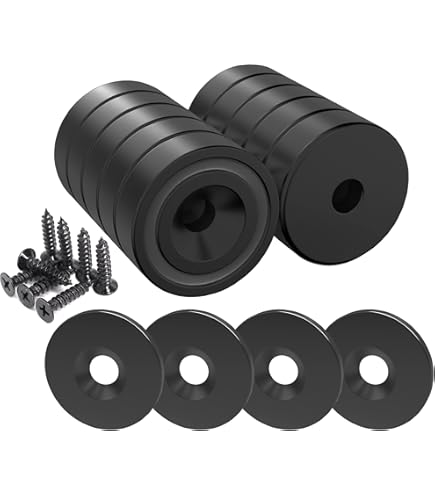 40 Aimants Anneaux Ferrite Y30BH - 60mm Extérieur / 24mm Intérieur / 8mm Épaisseur - Puissance 2.4kg