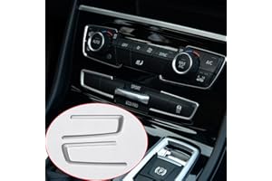 DIYUCAR Für 2er-Serie F45 F46 218i 2015–2017 Autozubehör ABS Chrom Mode Button Rahmen Abdeckung Verkleidung 2 Stück