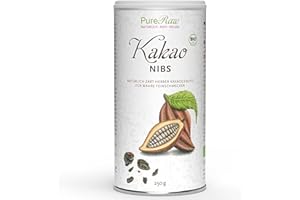‎PURERAW Cocoa Nibs Criollo (Organic Raw Vegan) Cocoa Nibs Without Sugar - Precious Raw Cocoa Bean Pieces, Splitter, Core Breakage Like Sugar-Free Chocolate Drops - Theobroma Cacao Organic Raw Cocoa Chunks |