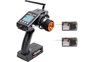 Radiolink RC4GS V3 5 Kanäle 2.4GHz RC Sender mit 2 Stück Empfängern R6FG, Gyro Telemetrie Integriert, Dual Mix Programmierbar für RC Auto Truck Buggy Rennfahrzeug Drifting Crawler RC Boot