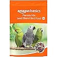 Amazon Basics Mix Seed Bird Food for Parrots, African Grey Parrot, Sun Conure, Macaw, Lovebird & Alexander | Bird Food for All Life Stages (1 kg)