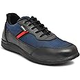 NIXFLEET Steel Toe Sports Look Safety Shoes for Men: Stylish and Sturdy Heavy-Duty Footwear with Slip-Resistant Outsole Blue Size UK8