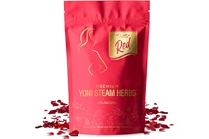 Fivona Red Premium Yoni Steaming Herbs - for Feminine Use and Rituals - V-Detox, Cleanse, Odor Control - 2 to 4 Sessions - Female PH Balance - 1.76 Ounces