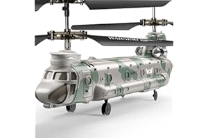 Syma Q21 Military Remote Control Helicopter for Kids 8-12 & Adults - Flying Helicopter Toy with Altitude Hold, One-Key Takeoff/Landing, Auto Hover