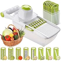 Mandoline Multifonction – Découpez Vos Légumes En Toute Sécurité Et Sans Effort !