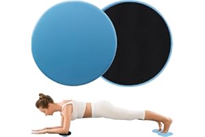 OMCGG 2Pack Gliding Discs, Dual Sided Core Sliders Core Sliding Discs Exercise Slider Ultimate Core Trainer Gym Home Abdominal Total Body Workout Gliders Gym Use on Carpet Hard Floor for Women Men