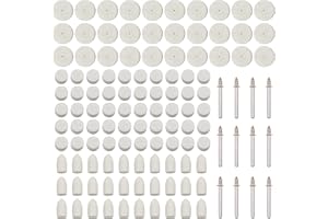 Attuslla 123 PCS Felt Polishing Buffing Wheel for Dremel Rotary Tool Accessories Wool Felt Polishing Pad Wheel Set for Rotary Tool Drills with Shank for Dremel Rotary Tools