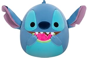 Squishmallows Original Disney 14-Inch Stitch with Watermelon - Lilo and Stitch Official Plush
