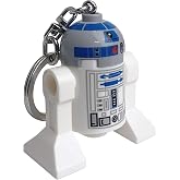 IQ Lego Star Wars Schl&uuml;sselanh&auml;nger mit LED-Taschenlampe Spielzeuggeschenke f&uuml;r Kinder - 76 mm gro&szlig;e Figur - 2 CR2025 Batteri