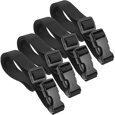 CORHAD Bretelles De Paquet à Dos Réglables En Nylon Vert Militaire 2 Pièces Boucle Rétractable Pour Randonnée Et Trekking En Plein Air Camping