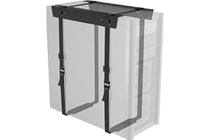 BONTEC Porta PC da Sotto Scrivania Regolabile, Supporto per CPU Sotto la Scrivania, Cinghia Regolabile Upporto per Torre per Computer