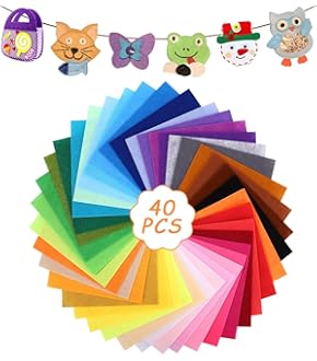 EDGEAM Bastelfilz 100x90cm - 1,4mm Dicker Polyester Filzstoff In Grün