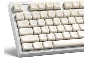 GMKWTL XVX White Jade Keycaps, Double Shot PBT Keyboard Key Caps 132 Keys MDA Profile Keycap Set Compatible with 60%/65%/75%/TKL/96%/100% US Layout Cherry MX Switches Mechanical Keyboard