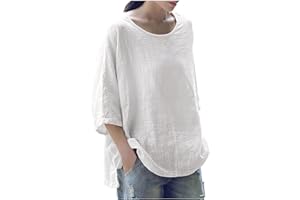 AMhomely Summer Tops for Women Sale,Ladies Loose Casual Round O-Neck Short Sleeve Flower Printing Loose Shirt Tops Plus Size UK