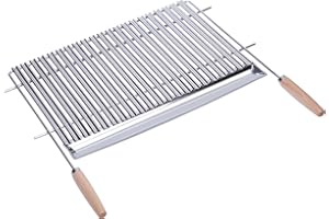 IMEX EL ZORRO Imex la Volpe 71652-Griglia per Barbecue, Acciaio Inox, 70 x 44 cm