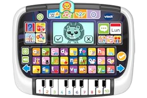 VTech - Panel Educativo con Piano Tablet Infantil Multi-App, Tableta Interactiva y Musical, Juguetes Niños +2 Años, Versión ESP