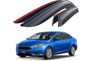 Goodyear Adhes Deflectores de Aire para/compatible con Ford Focus III 2010-2017 Hatchback- Accesorios Coche -Deflectors Ventanilla -Deflectores de Viento -Derivabrisas -Cortavientos Ventana Coche -4ud