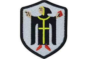 benobler FanShirts4u Aufnäher - MÜNCHNER KINDL - Wappen - 7 x 5,6cm - Bestickt Flagge Patch Badge Fahne (Schwarze Umrandung)