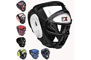 3X PROFESSIONAL CHOICE 3X Sports Grill Boxing Headguard for MMA Training, Mens Boxing Headgear for Face & Ear Protection, Adult Head Guard for Martial Arts, Kickboxing, Sparring, Muay Thai, Taekwondo